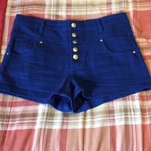 dELiA*s | Royal blue high-waisted shorts